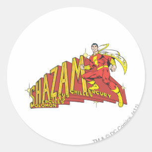 Shazam Acronym Ronde Sticker