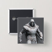 Shazam Alternate Vierkante Button 5,1 Cm (Voorkant /achterkant)