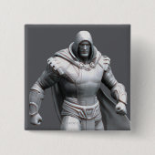 Shazam Alternate Vierkante Button 5,1 Cm (Voorkant)