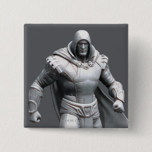 Shazam Alternate Vierkante Button 5,1 Cm