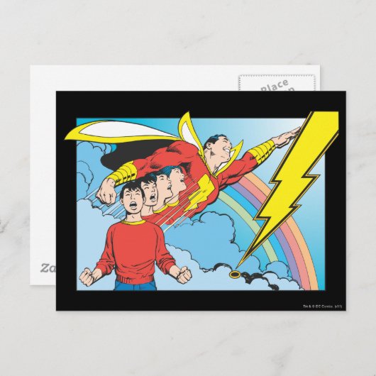 SHAZAM/Billy Batson Briefkaart (Voorkant / Achterkant)