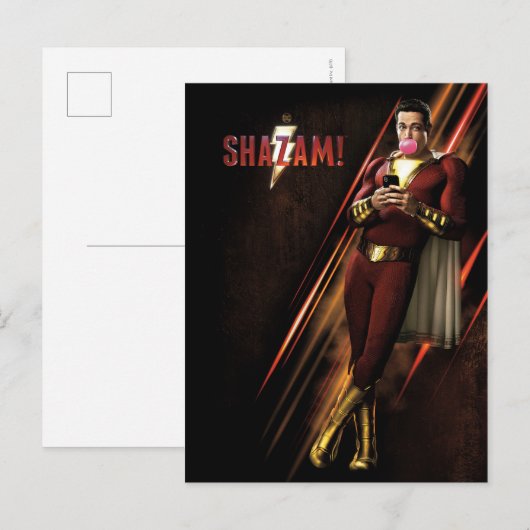 SHAZAM! de Blazende Kauwgom Shazam van | Briefkaart (Voorkant / Achterkant)