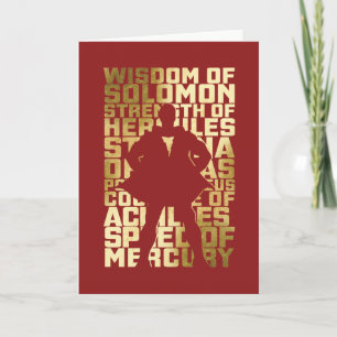 SHAZAM! de Gouden Grafische Typografie van de Kaart