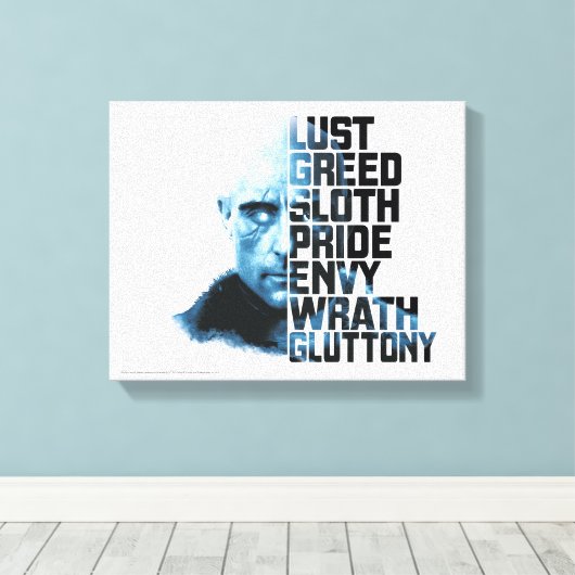 SHAZAM! | Dr. Sivana Seven Deadly Sins Graphic Canvas Afdruk (Insitu (Houten vloer))