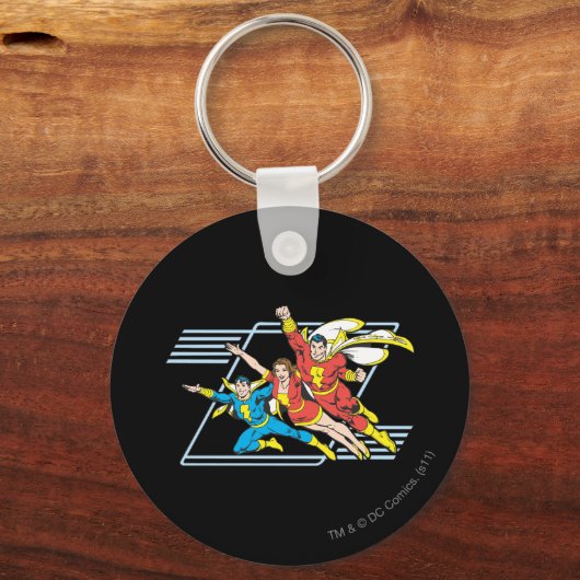 SHAZAM Familie Sleutelhanger (Voorkant)