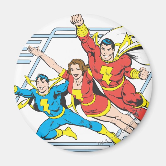 SHAZAM Family Magneet (Voorkant)