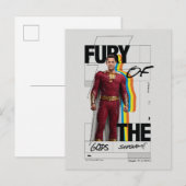 SHAZAM! Furie van de Goden | Achterste album Style Briefkaart (Voorkant / Achterkant)