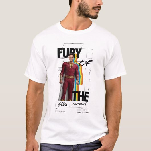 SHAZAM! Furie van de Goden | Achterste album Style T-shirt (Voorkant)