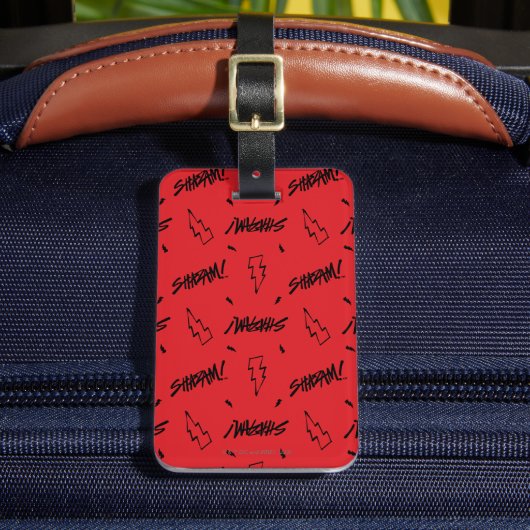 SHAZAM! Furie van de Goden | Doodle Pattern voor m Bagagelabel (Voorkant Insitu 2)