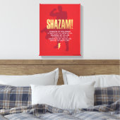 SHAZAM! Furie van de Goden | Flexibel silhouette Canvas Afdruk (Insitu (Slaapkamer))