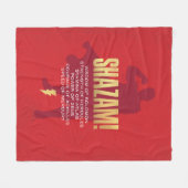 SHAZAM! Furie van de Goden | Flexibel silhouette Fleece Deken (Voorkant (Horizontaal))