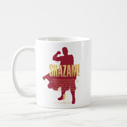 SHAZAM! Furie van de Goden | Flexibel silhouette Koffiemok (Links)