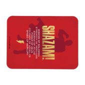 SHAZAM! Furie van de Goden | Flexibel silhouette Magneet (Horizontaal)