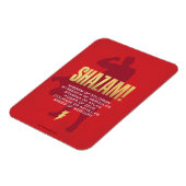 SHAZAM! Furie van de Goden | Flexibel silhouette Magneet (Linkerzijde)