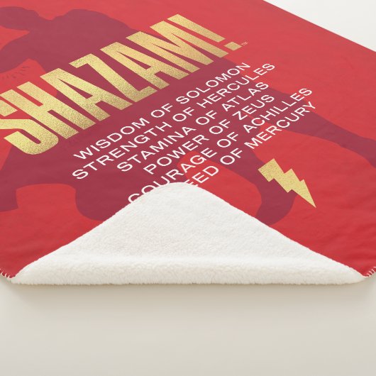 SHAZAM! Furie van de Goden | Flexibel silhouette Sherpa Deken (3/4)