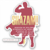 SHAZAM! Furie van de Goden | Flexibel silhouette Sticker (Voorkant)