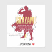 SHAZAM! Furie van de Goden | Flexibel silhouette Sticker (Vel)