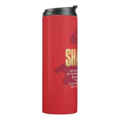 SHAZAM! Furie van de Goden | Flexibel silhouette Thermosbeker (Gedraaid links)