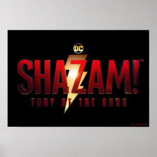 SHAZAM! Furie van de Goden   Furie van de Gods-Log Poster