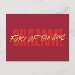 SHAZAM! Furie van de Goden   Golden Marker Logo Briefkaart