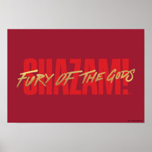 SHAZAM! Furie van de Goden   Golden Marker Logo Poster
