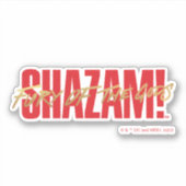 SHAZAM! Furie van de Goden | Golden Marker Logo Sticker (Voorkant)