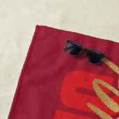 SHAZAM! Furie van de Goden | Golden Marker Logo Strandlaken (In situ)