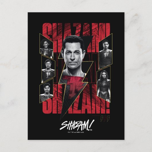 SHAZAM! Furie van de Goden | Groep SHAZAMily Briefkaart (Voorkant)