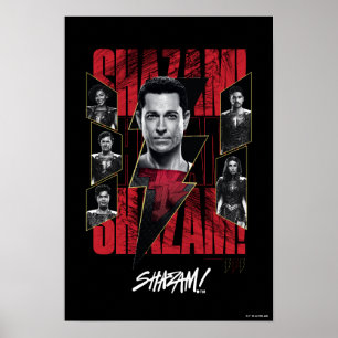 SHAZAM! Furie van de Goden Groep SHAZAMily Poster