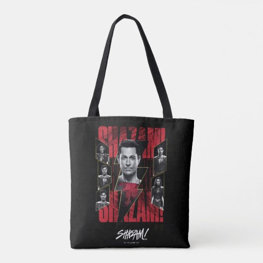 SHAZAM! Furie van de Goden | Groep SHAZAMily Tote Bag (Achterkant)