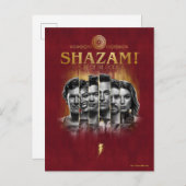 SHAZAM! Furie van de Goden | Karakter-fotobalken Briefkaart (Voorkant / Achterkant)