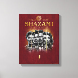 SHAZAM! Furie van de Goden Karakter-fotobalken Canvas Afdruk
