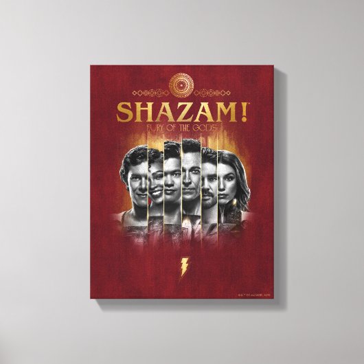 SHAZAM! Furie van de Goden | Karakter-fotobalken Canvas Afdruk (Voorkant)
