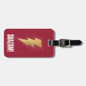 SHAZAM! Furie van de Goden | Lightning Bolt Badge Bagagelabel (Voorkant horizontaal)