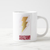 SHAZAM! Furie van de Goden | Lightning Bolt Badge Grote Koffiekop (Rechts)