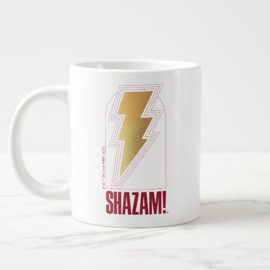 SHAZAM! Furie van de Goden | Lightning Bolt Badge Grote Koffiekop (Links)