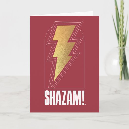 SHAZAM! Furie van de Goden | Lightning Bolt Badge Kaart (Voorkant)