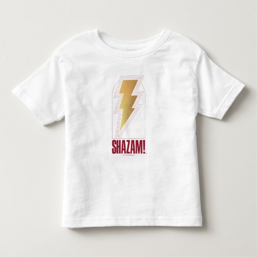 SHAZAM! Furie van de Goden | Lightning Bolt Badge Kinder Shirts (Voorkant)