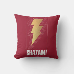 SHAZAM! Furie van de Goden Lightning Bolt Badge Kussen