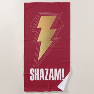 SHAZAM! Furie van de Goden | Lightning Bolt Badge Strandlaken
