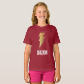 SHAZAM! Furie van de Goden | Lightning Bolt Badge T-shirt (Voorkant volledig)