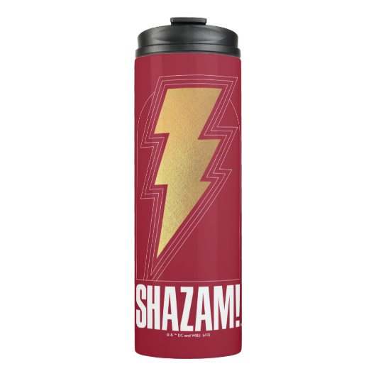 SHAZAM! Furie van de Goden | Lightning Bolt Badge Thermosbeker (Voorkant)