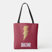 SHAZAM! Furie van de Goden | Lightning Bolt Badge Tote Bag (Achterkant)