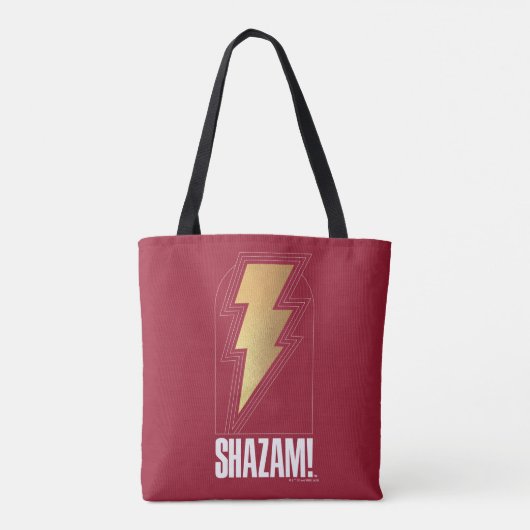 SHAZAM! Furie van de Goden | Lightning Bolt Badge Tote Bag (Achterkant)