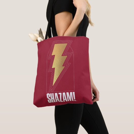SHAZAM! Furie van de Goden | Lightning Bolt Badge Tote Bag (Dichtbij)