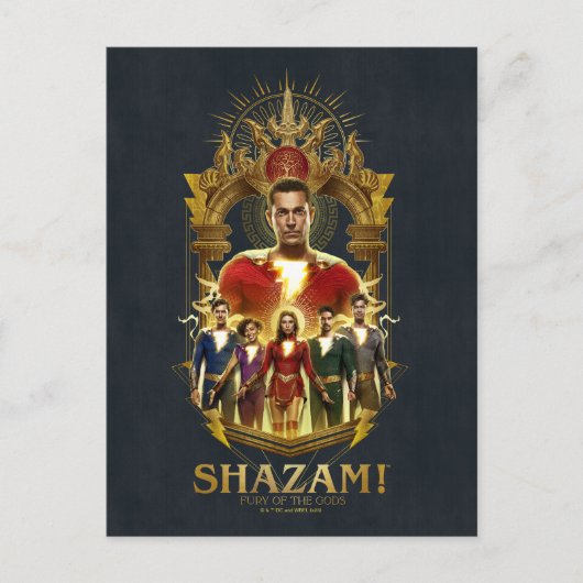 SHAZAM! Furie van de Goden |  Lijst SHAZAMily Briefkaart (Voorkant)