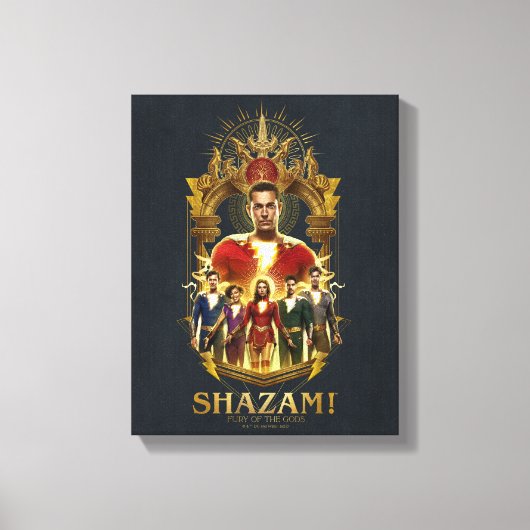 SHAZAM! Furie van de Goden |  Lijst SHAZAMily Canvas Afdruk (Voorkant)