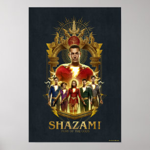 SHAZAM! Furie van de Goden Lijst SHAZAMily Poster