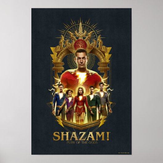 SHAZAM! Furie van de Goden |  Lijst SHAZAMily Poster (Voorkant)