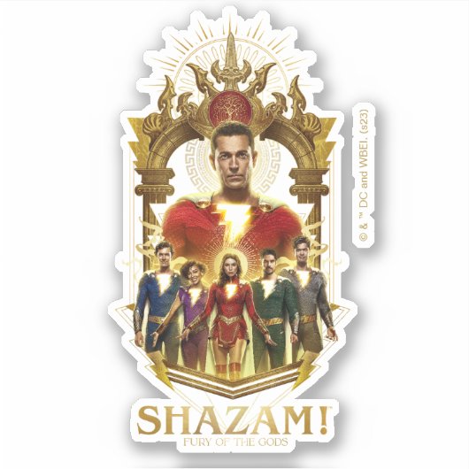 SHAZAM! Furie van de Goden |  Lijst SHAZAMily Sticker (Voorkant)